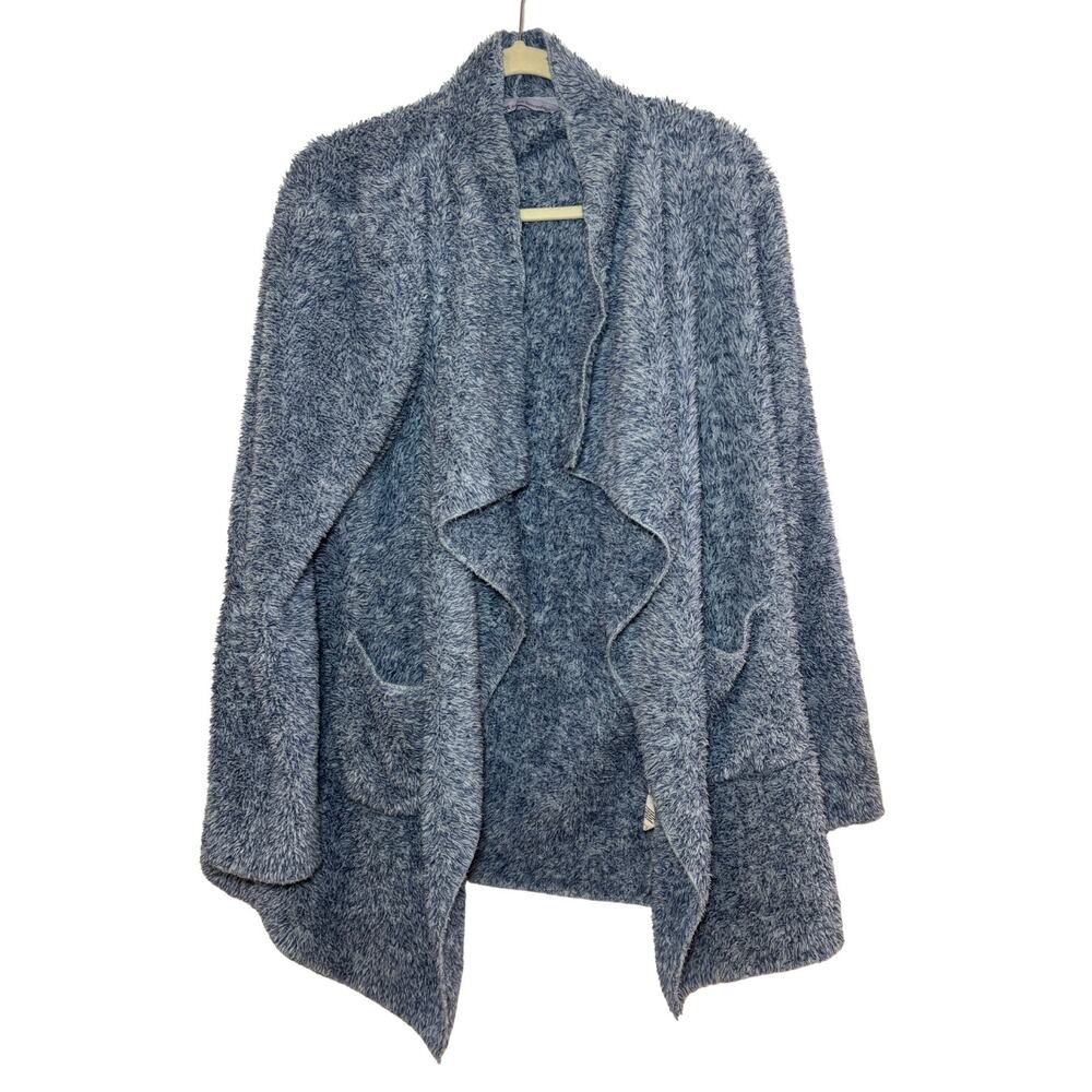 Soft Surroundings HUGS ultra soft cardigan jacket teddy/soft/ ice blue - Picture 3 of 9